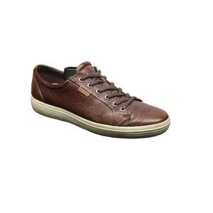 Ecco Mens Sneaker Runner Brown Leather Lace-up Running Shoes Sneakers Size 10.5